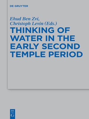 cover image of Thinking of Water in the Early Second Temple Period